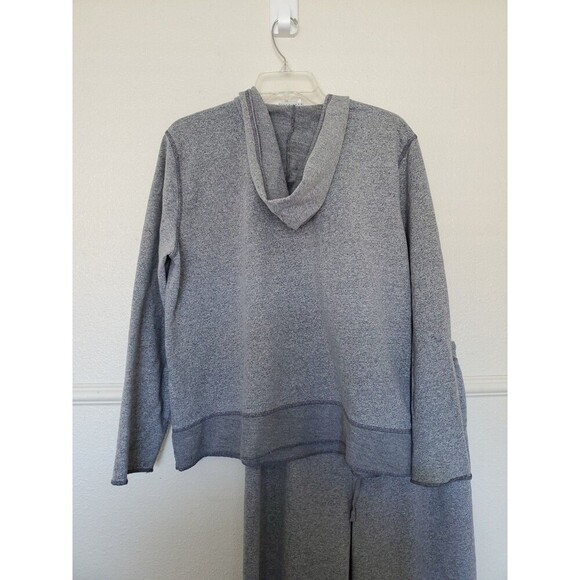 Hot Cotton By Marc Ware 2 pc Hooded Top Long Sleeve & Pants Gray Womens Size L - Picture 11 of 16